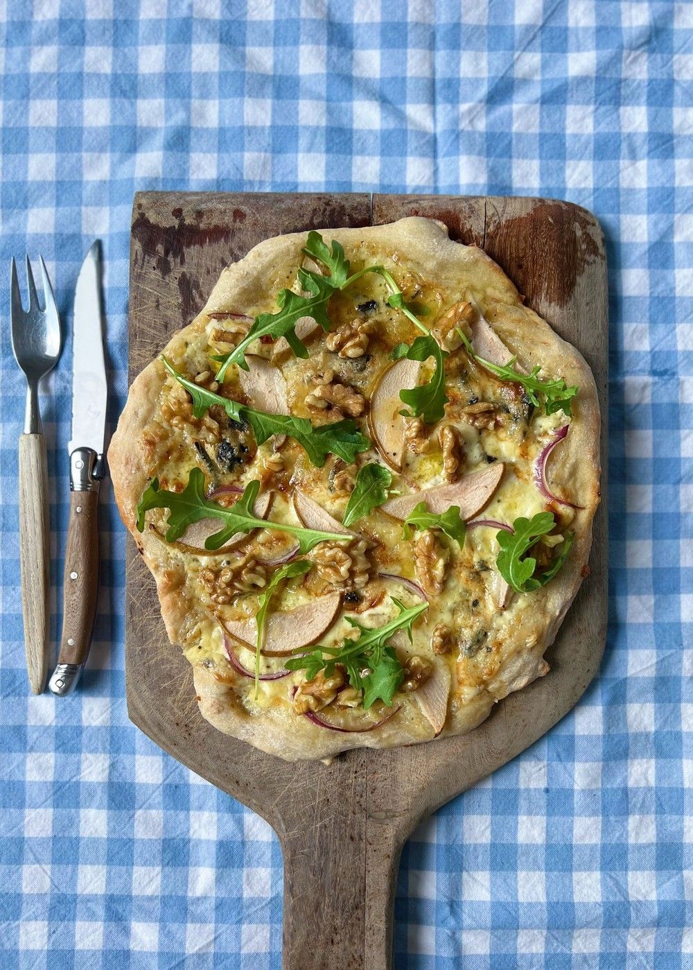 Pear & Gorgonzola Flatbread - Plain Chicken