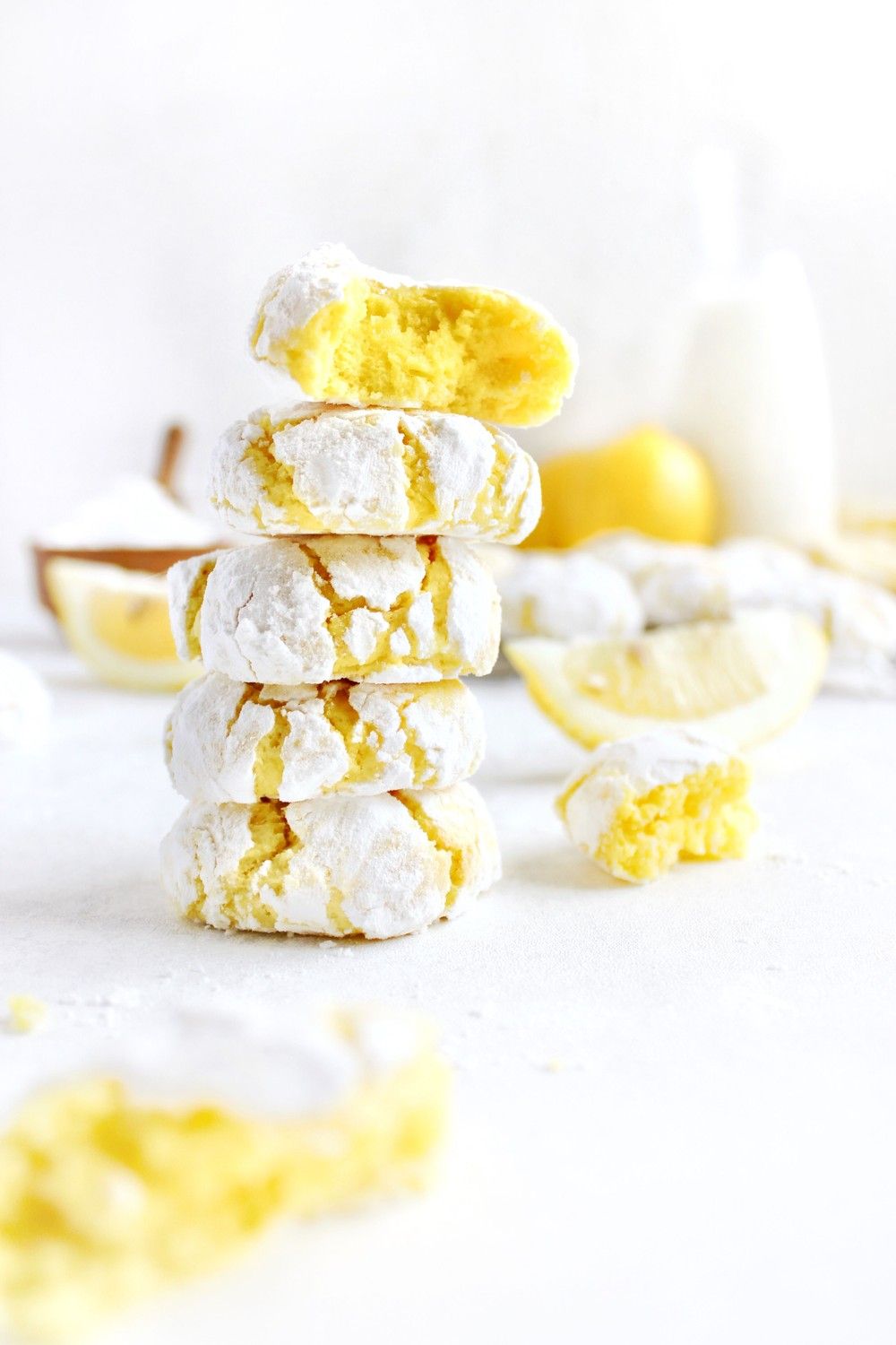 Lemon Cream Cheese Crinkle Cookies Sulten